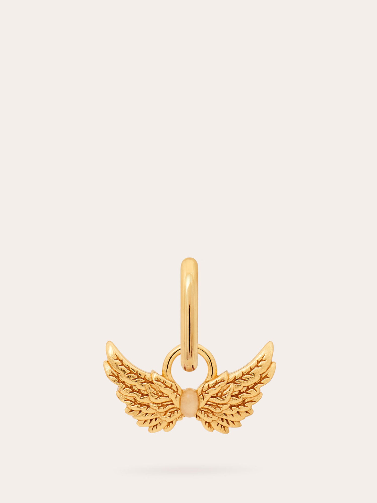 Hermes Wings Gold Vermeil Huggies - Opal - Heyrlome Jewellery