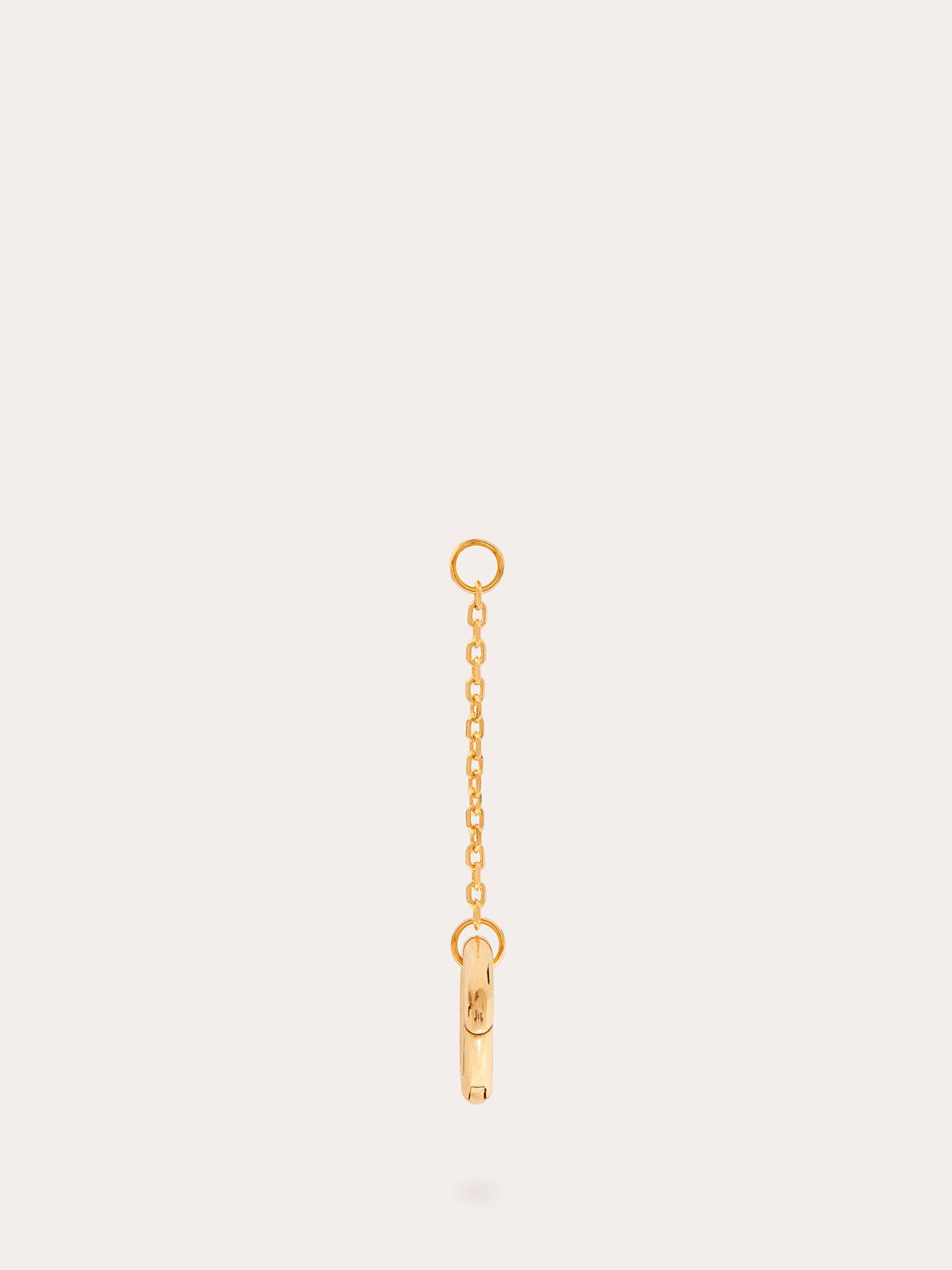 Front View of Fine Drop Chain Clasp Gold Connector - 18ct Gold Vermeil - Heyrlome Jewellery