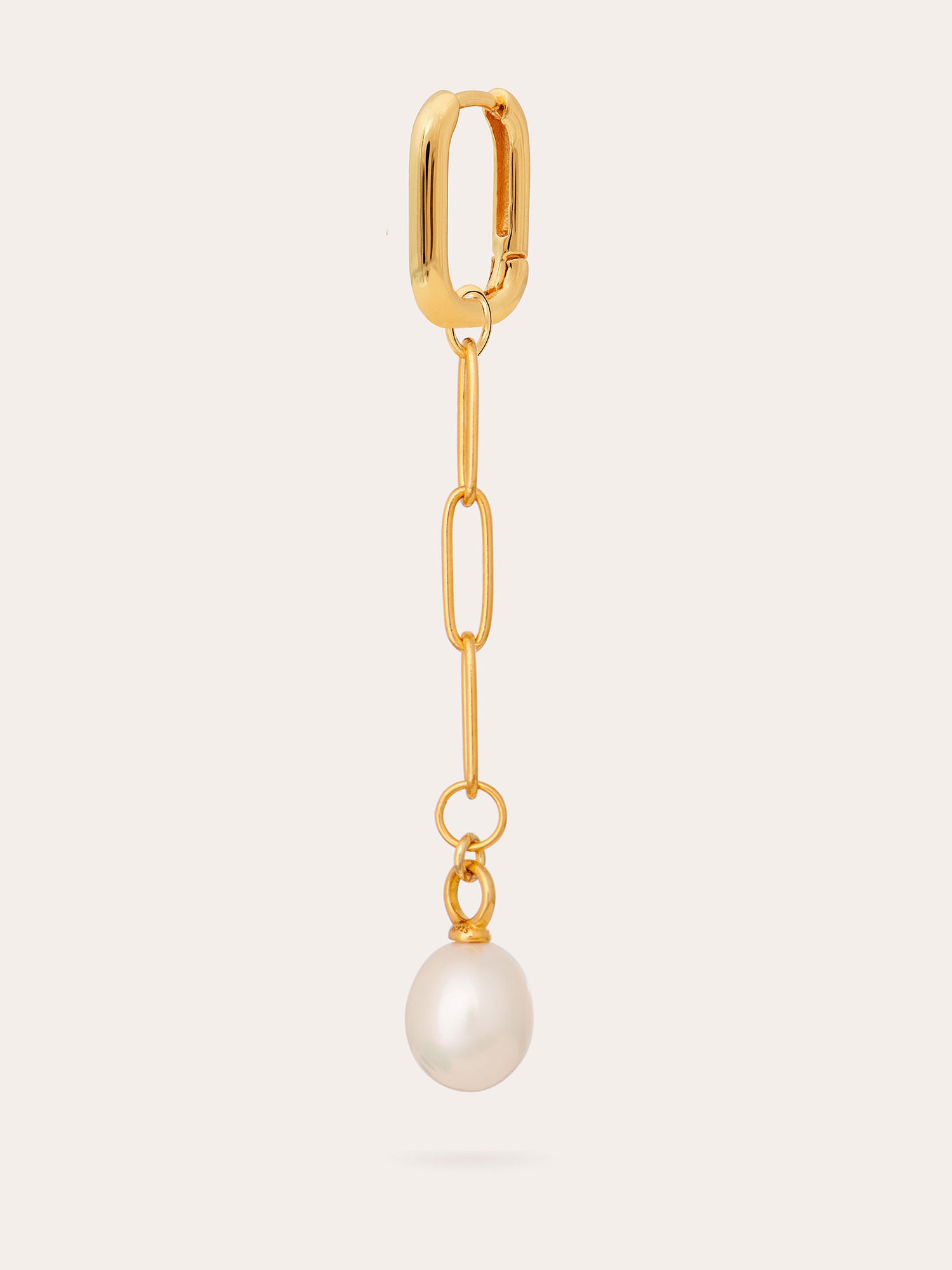 Drop Pearl Gold Earrings - 18ct Gold Vermeil - Heyrlome Jewellery