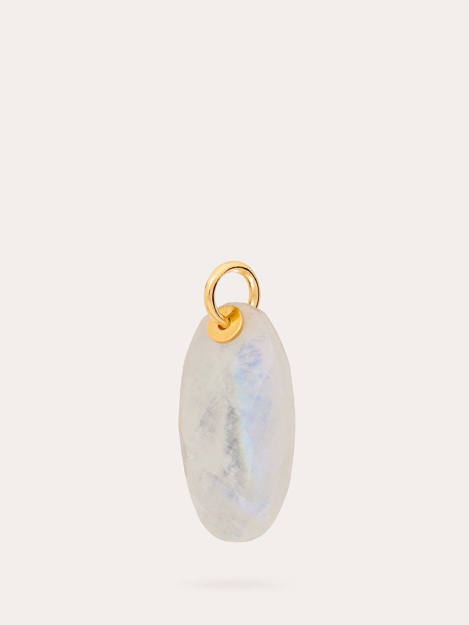 Side View of Moonstone Gold Pendant - 18ct Gold Vermeil and Moonstone - Heyrlome Jewellery