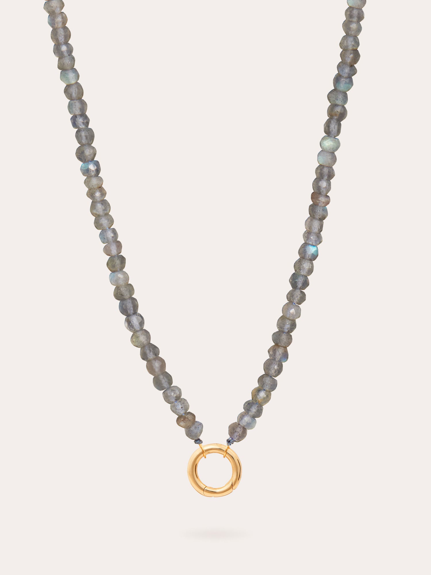 Labradorite Beaded Necklace - 18ct Gold Vermeil - Heyrlome Jewellery