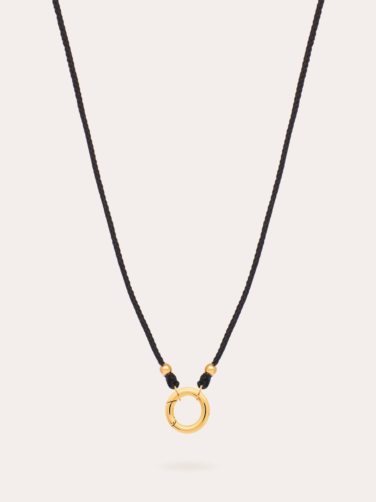 Kumihimo Silk Cord Necklace - 18ct Gold Vermeil - Heyrlome Jewellery