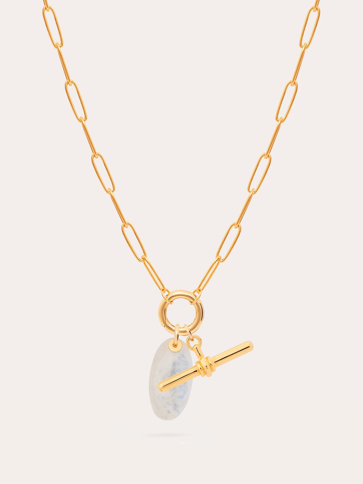 Moonstone Gold Necklace Set - 18ct Gold Vermeil and Moonstone - Heyrlome Jewellery