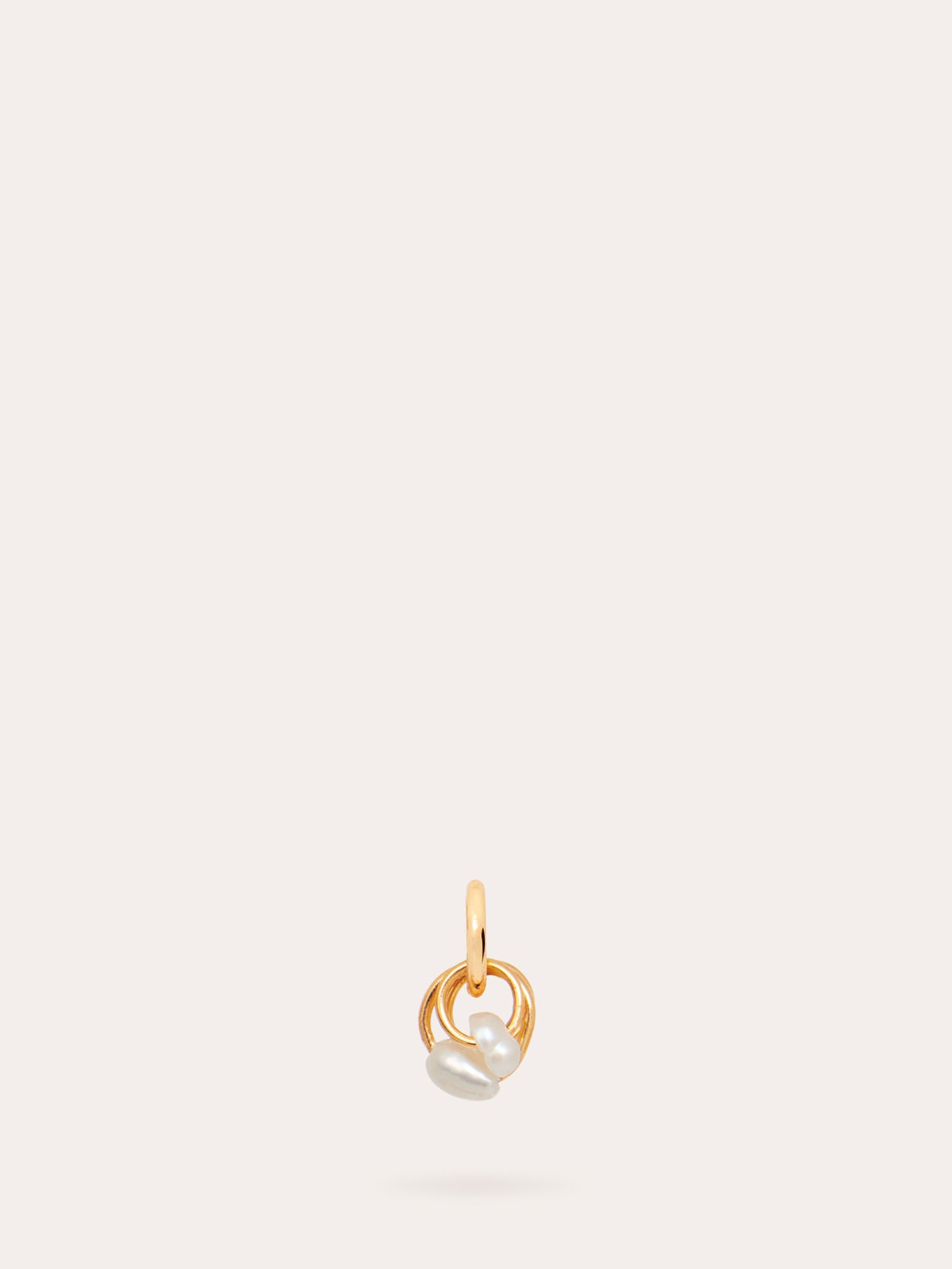 Small Pearl Cluster Gold Pendant Charm