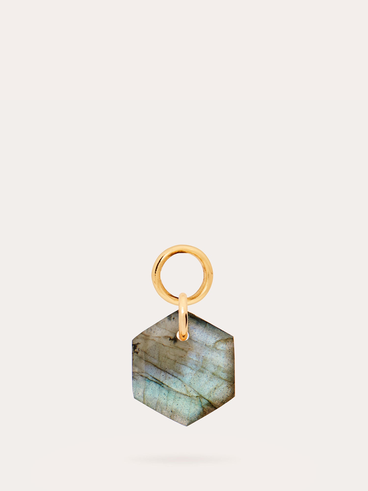 Labradorite Harmony Gold Charm - 18ct Gold Vermeil - Heyrlome Jewellery