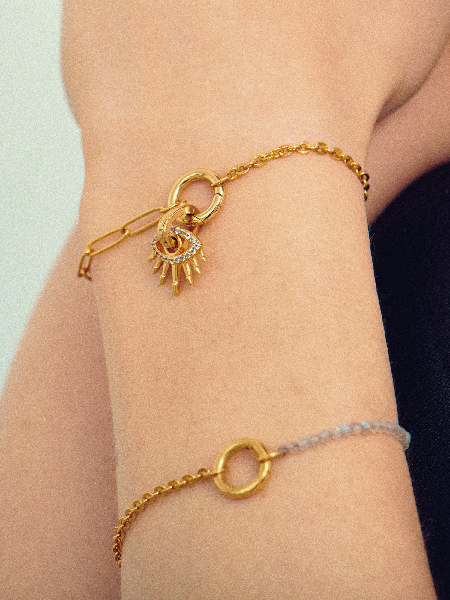 Evil Eye Gold Bracelet - 18ct gold vermeil - Heyrlome Jewellery