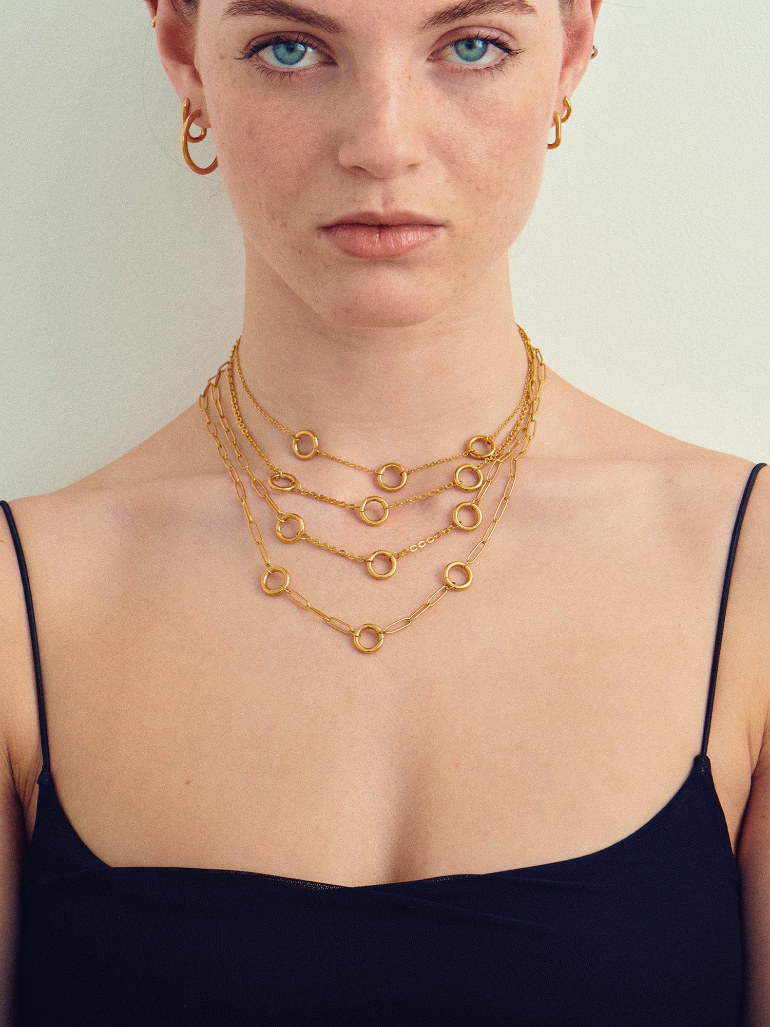 Triple Link Paperlink Chain Gold Necklace - 18ct Gold Vermeil - available in three lengths - Heyrlome Jewellery