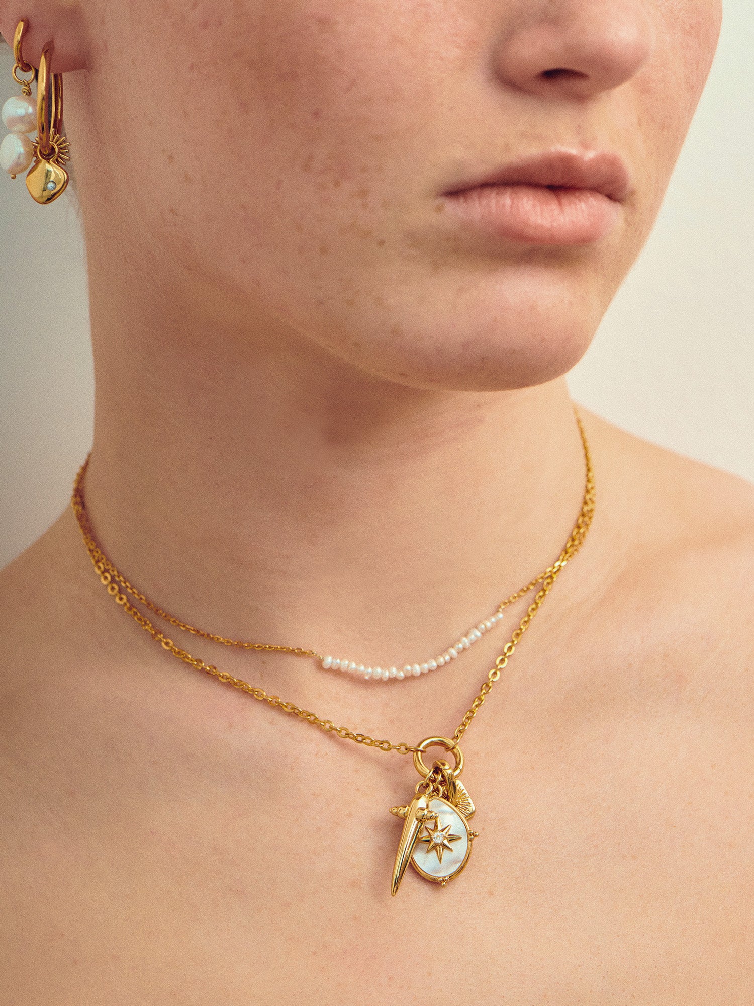 Layered Gold Chain Necklaces - 18ct Gold Vermeil - Heyrlome Jewellery