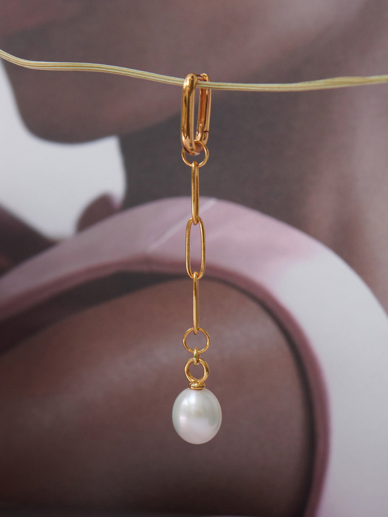 Baroque Pearl Gold Vermeil Earrings - 18ct Gold Vermeil - Heyrlome Jewellery