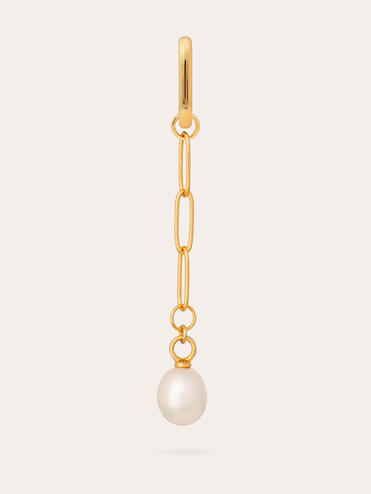 Front of Baroque Pearl Gold Vermeil Earrings - 18ct GOld Vermeil - Heyrlome Jewellery