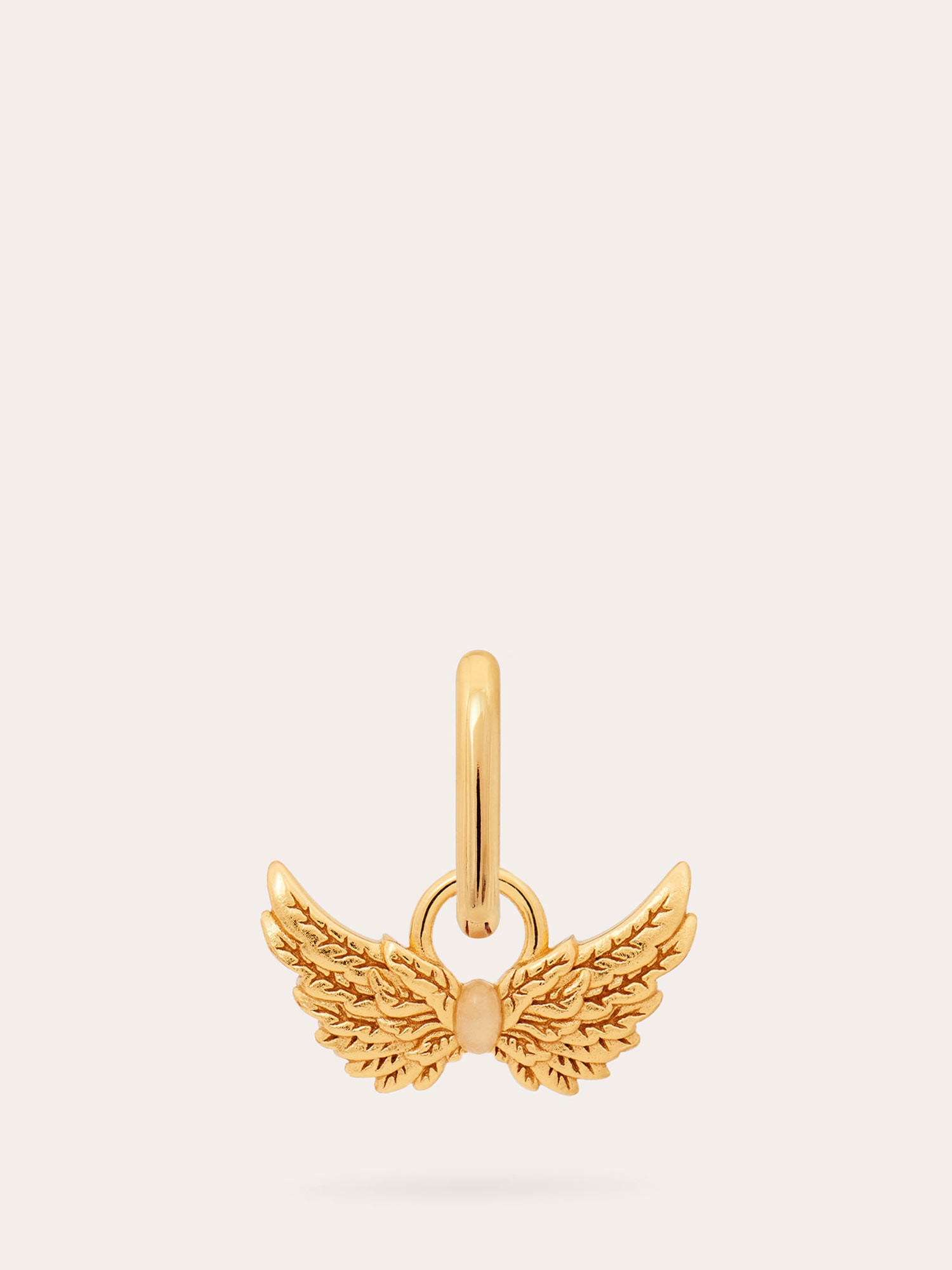 Hermes Wings Gold Vermeil Huggies - Opal - Heyrlome Jewellery