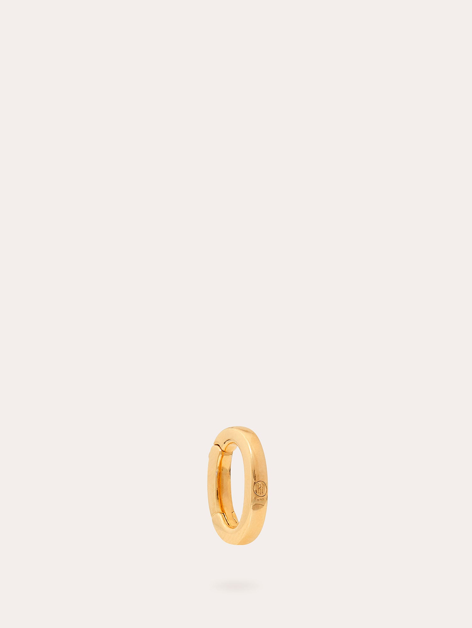 Side View of Small Clasp Gold Connector - 18ct Gold Vermeil - Heyrlome Jewellery