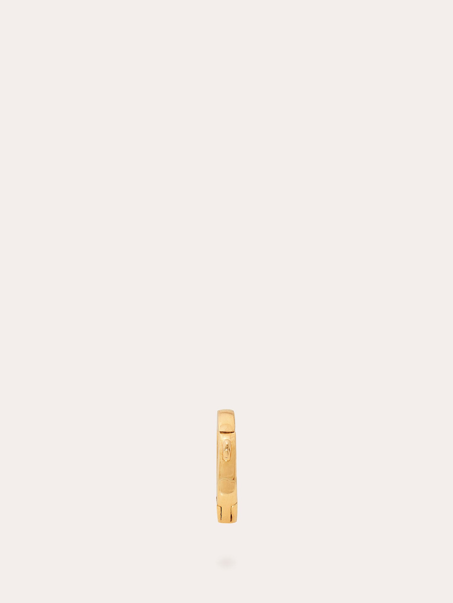 Front View of Small Clasp Gold Connector - 18ct Gold Vermeil - Heyrlome Jewellery