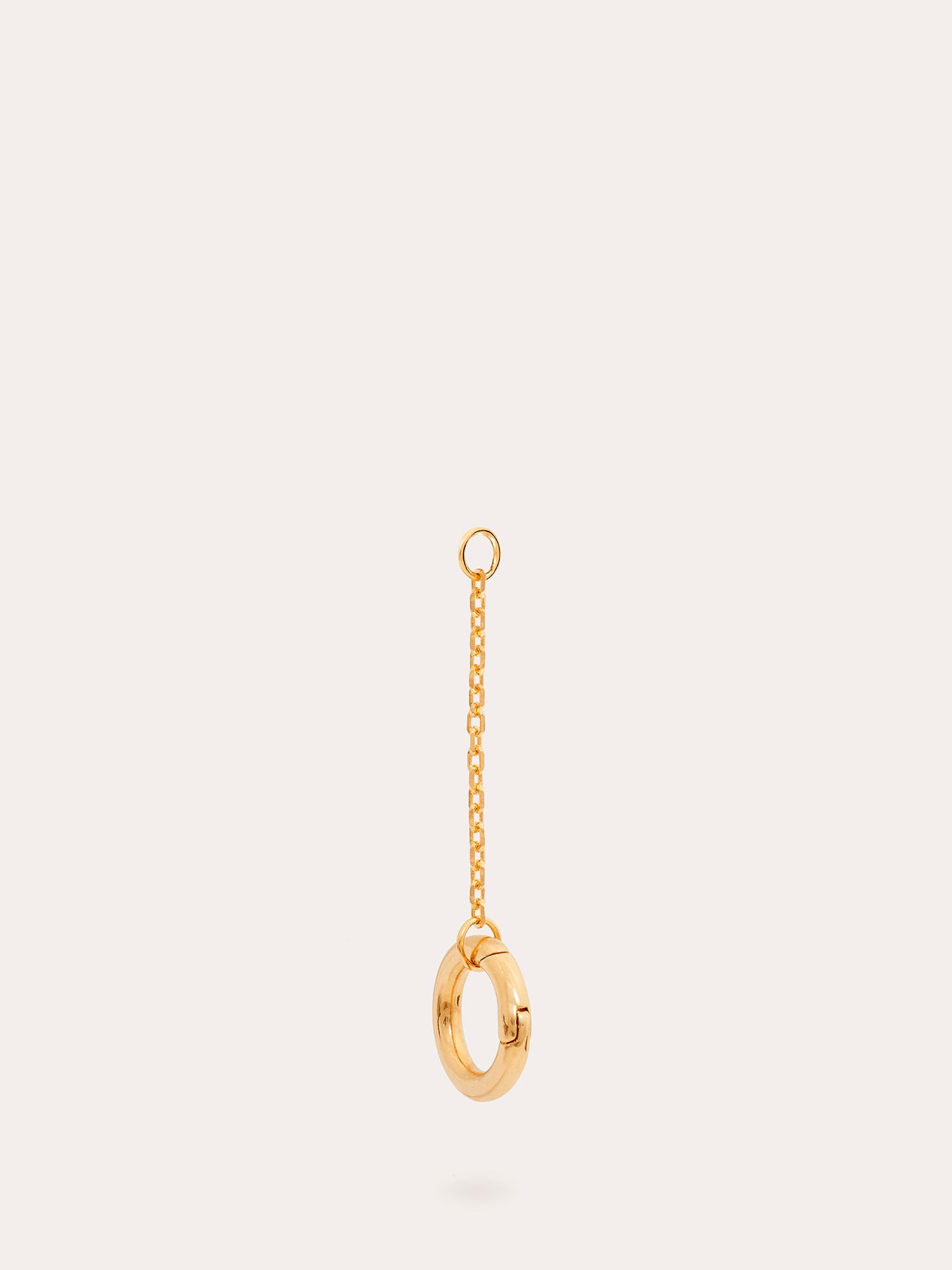 Side View of Fine Drop Chain Clasp Gold Connector - 18ct Gold Vermeil - Heyrlome Jewellery