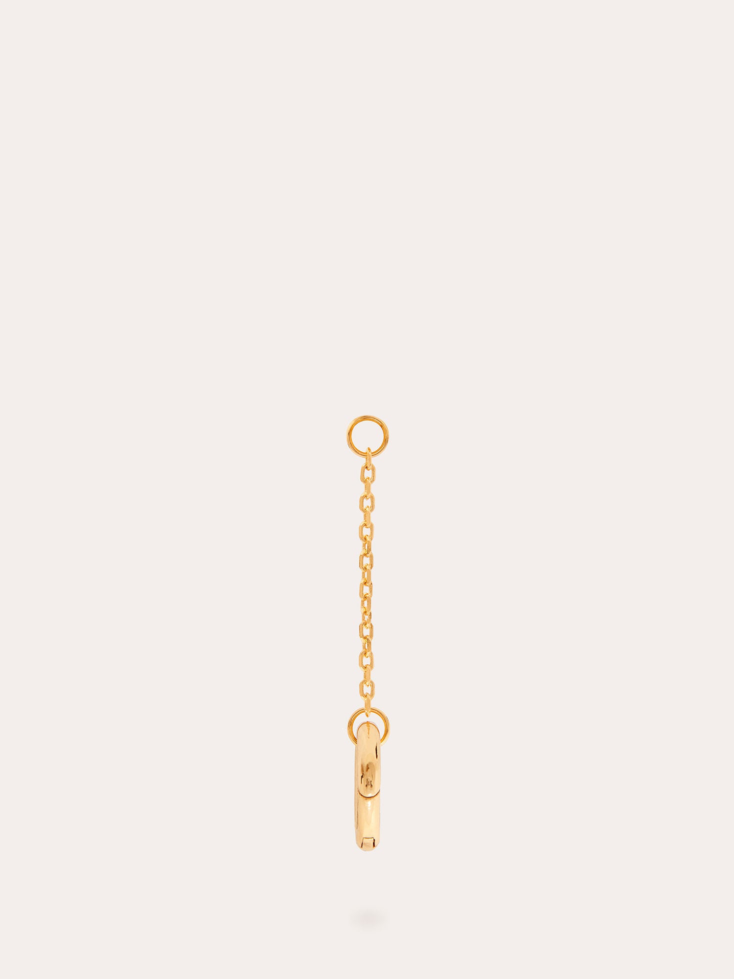 Front View of Fine Drop Chain Clasp Gold Connector - 18ct Gold Vermeil - Heyrlome Jewellery