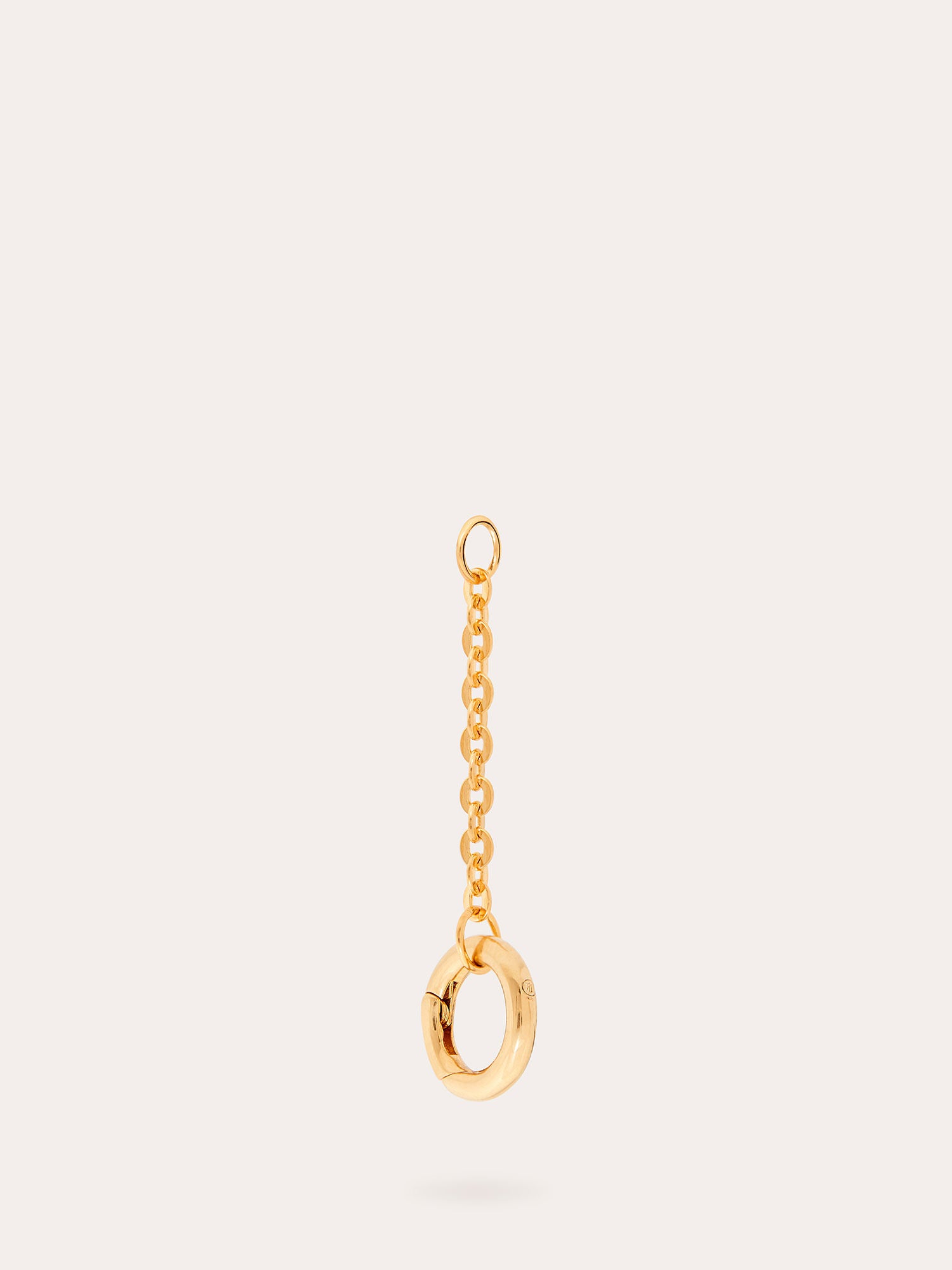 Side View of Cable Drop Chain Clasp Gold Connector - 18ct Gold Vermeil - Heyrlome