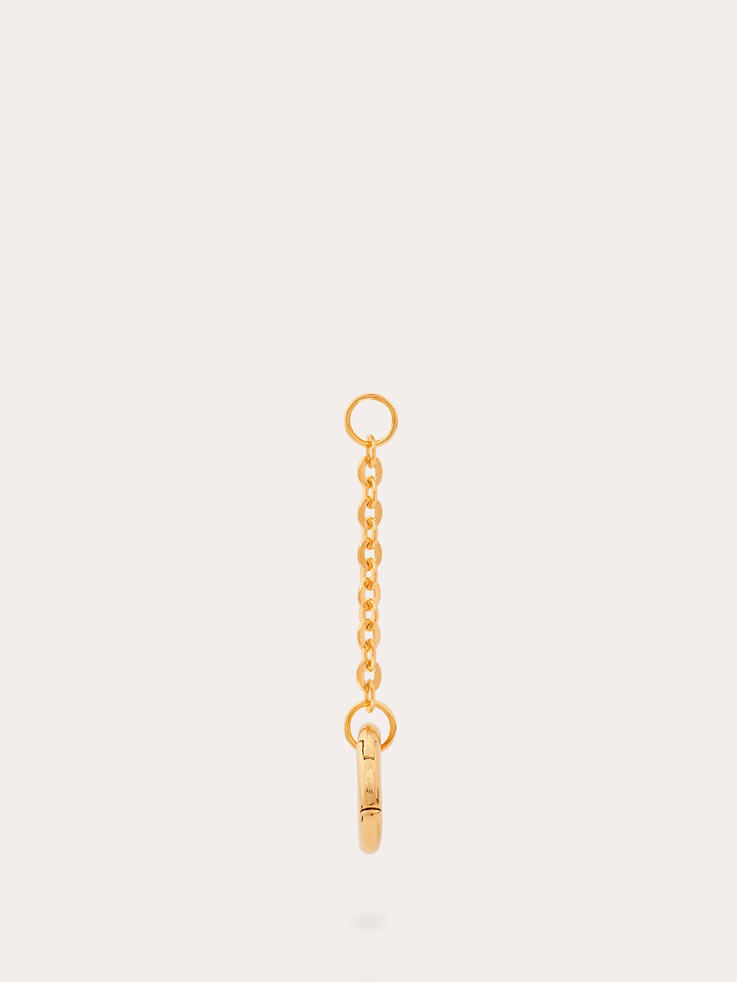 Back View of Cable Drop Chain Clasp Gold Connector - 18ct Gold Vermeil - Heyrlome