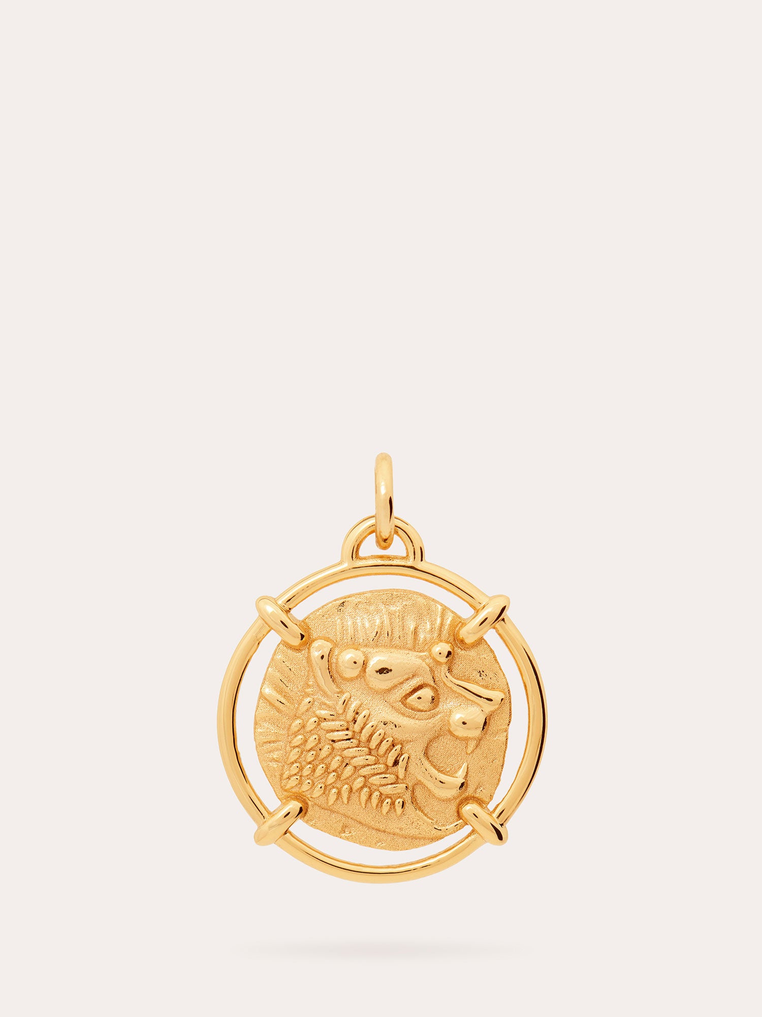 Nemean Lion Gold Pendant - 18ct Gold Vermeil - Heyrlome Jewellery