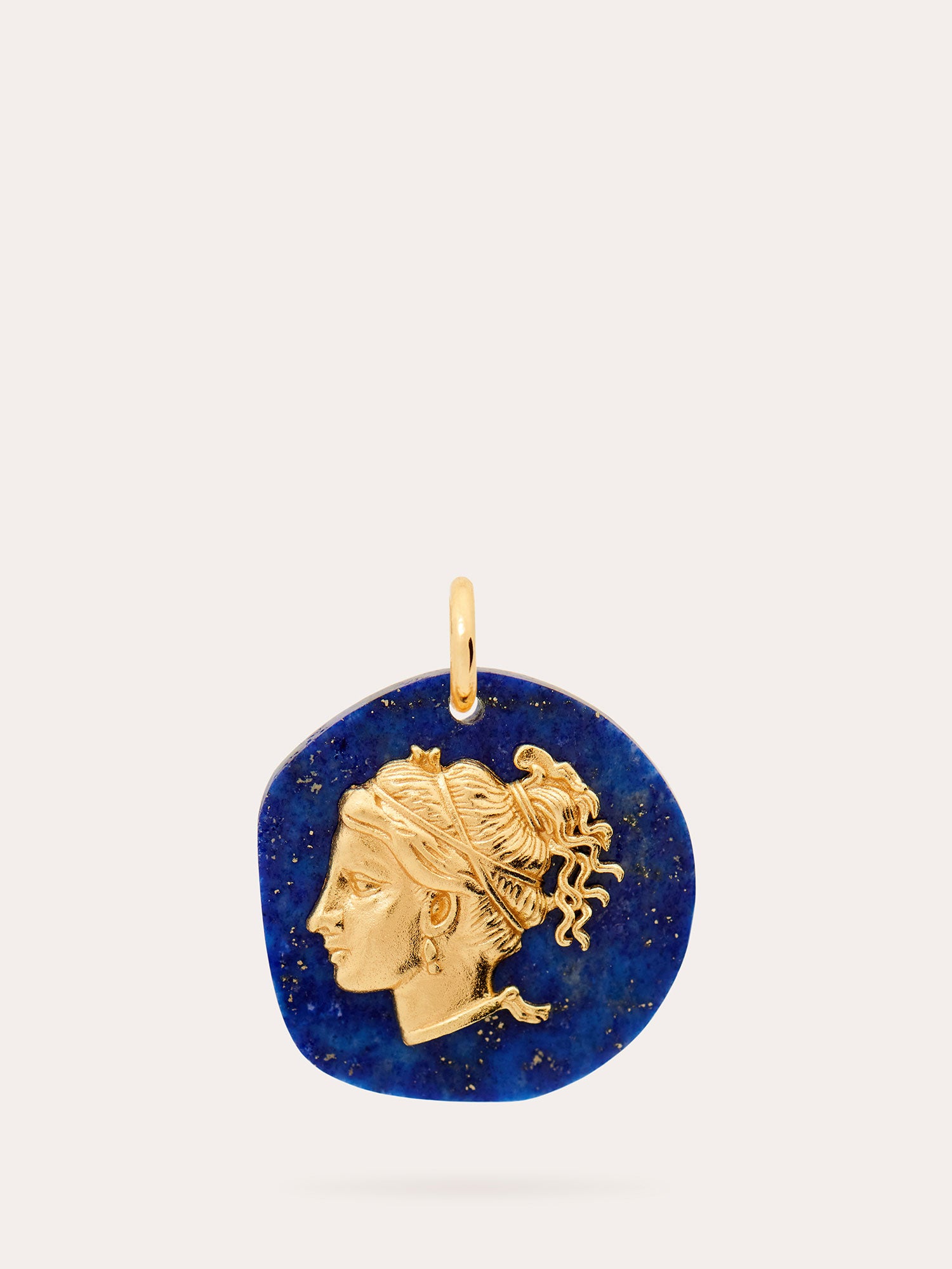 Aphrodite Gold Pendant - Lapis Lazuli and 18ct Gold Vermeil - Heyrlome Jewellery