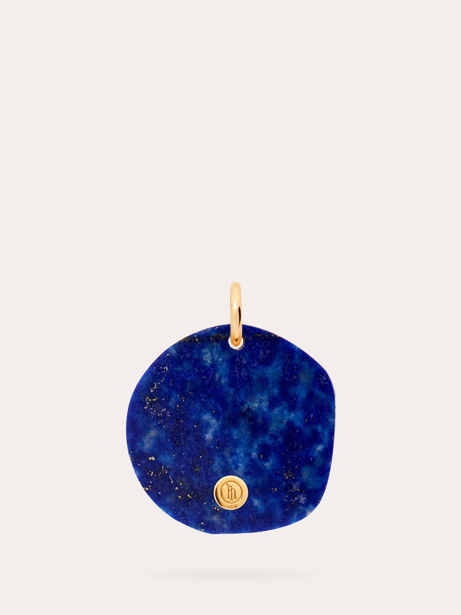 Back View of Aphrodite Gold Pendant - Lapis Lazuli and 18ct Gold Vermeil - Heyrlome Jewellery