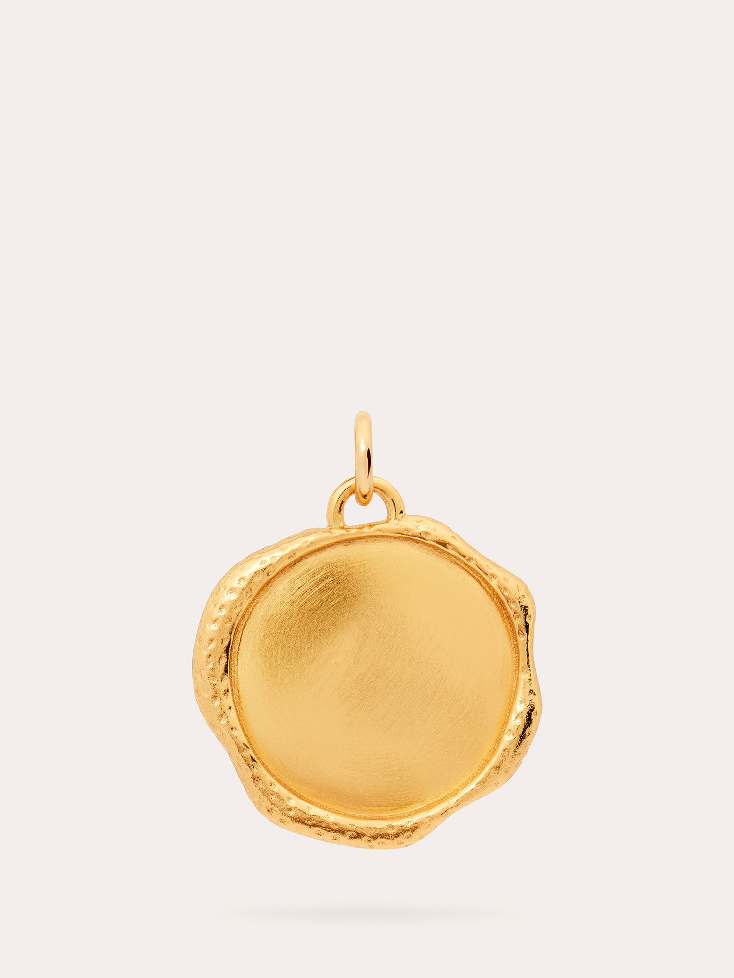 Engravable Monogram Seal Gold Pendant - 18ct Gold Vermeil - Heyrlome Jewellery