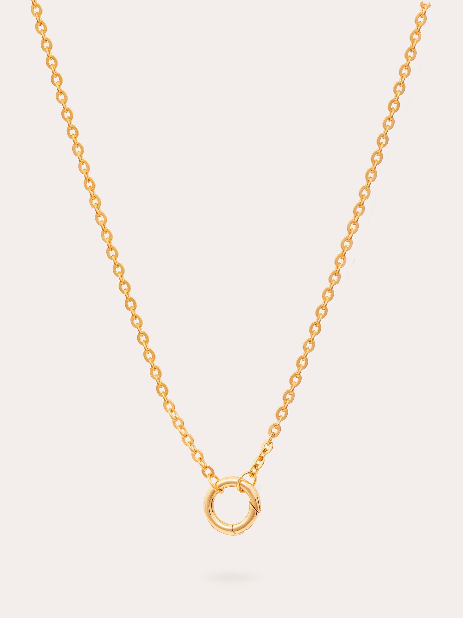 Single Link Cable Chain Gold Necklace - 18ct Gold Vermeil - Available in three lengths - Heyrlome Jewellery